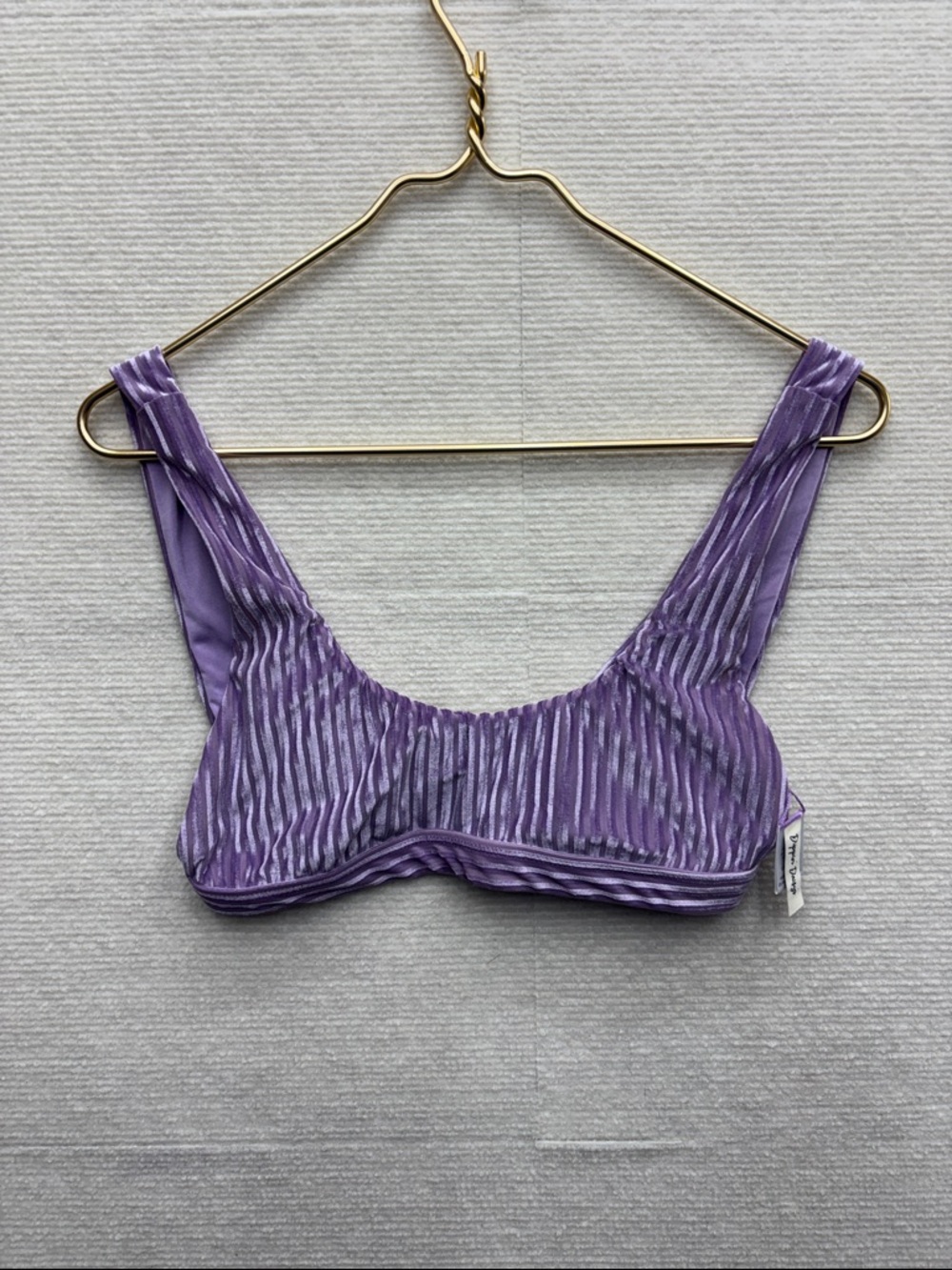 Dippin' Daisy's | Purple Ribbed Bikini Top medium
